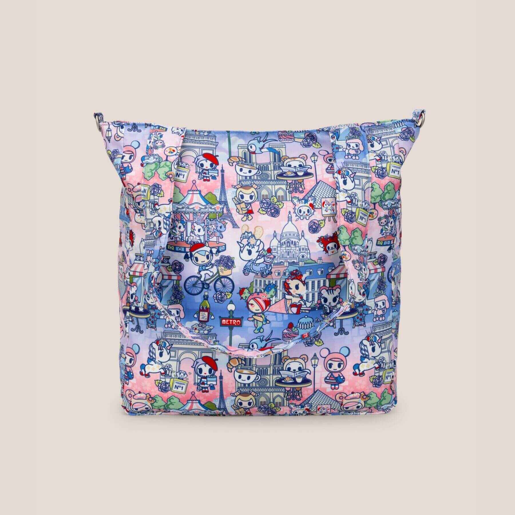 tokidoki Be Light Tote Bag -  C'est la vie à Paris on a light gray background