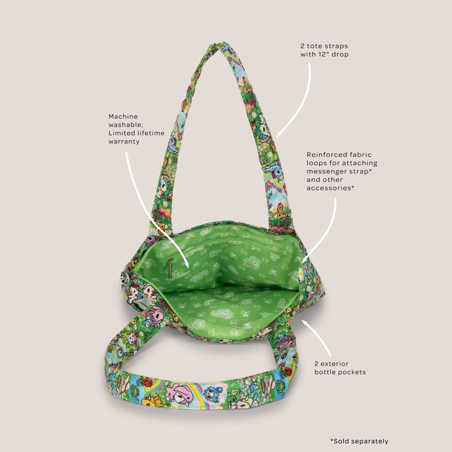 tokidoki Be Light Tote Bag - Meadow Blooms