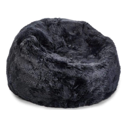 Natures Collection Bean Bag, New Zealand Sheepskin, LW, Navy