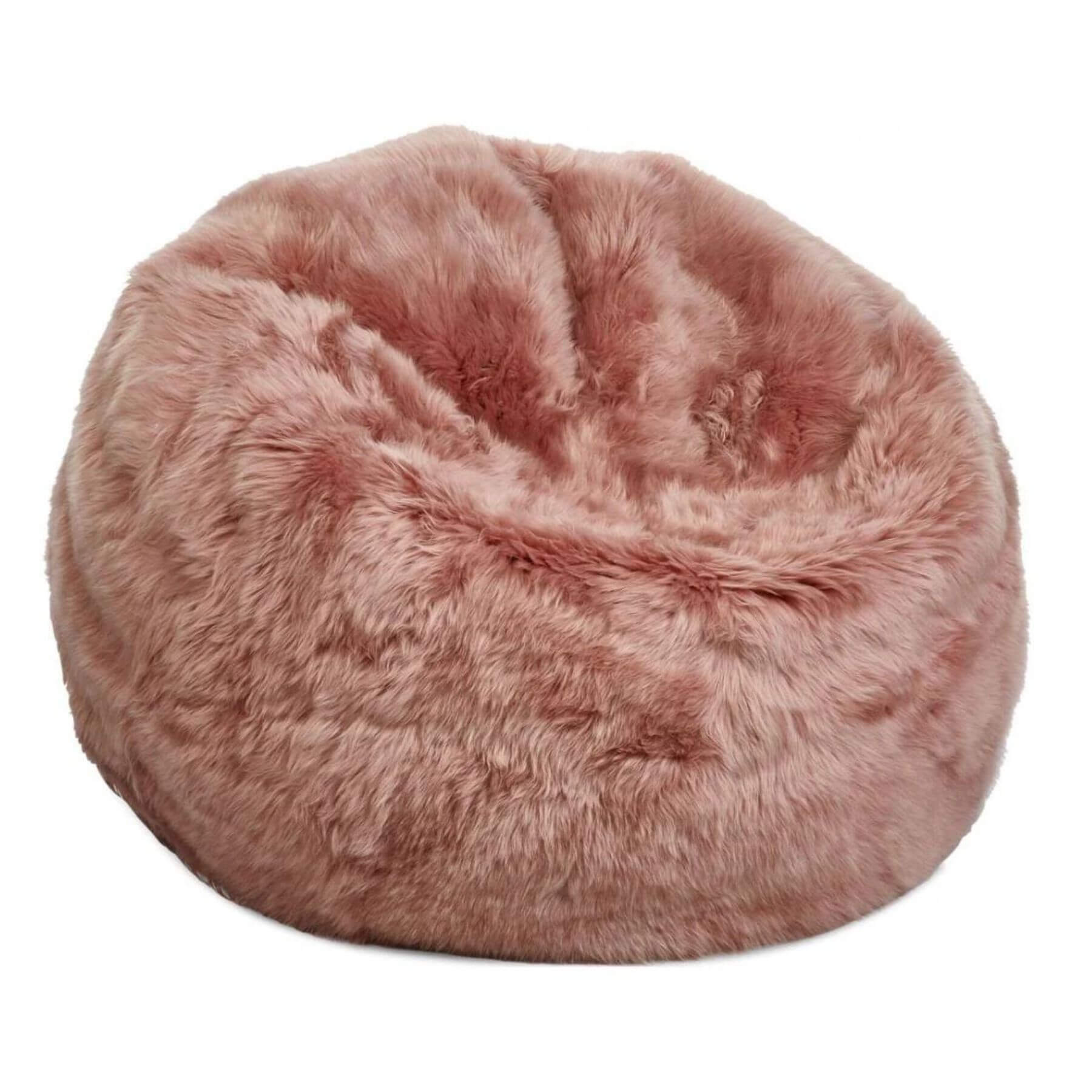 Natures Collection Bean Bag, New Zealand Sheepskin, LW, Rosa