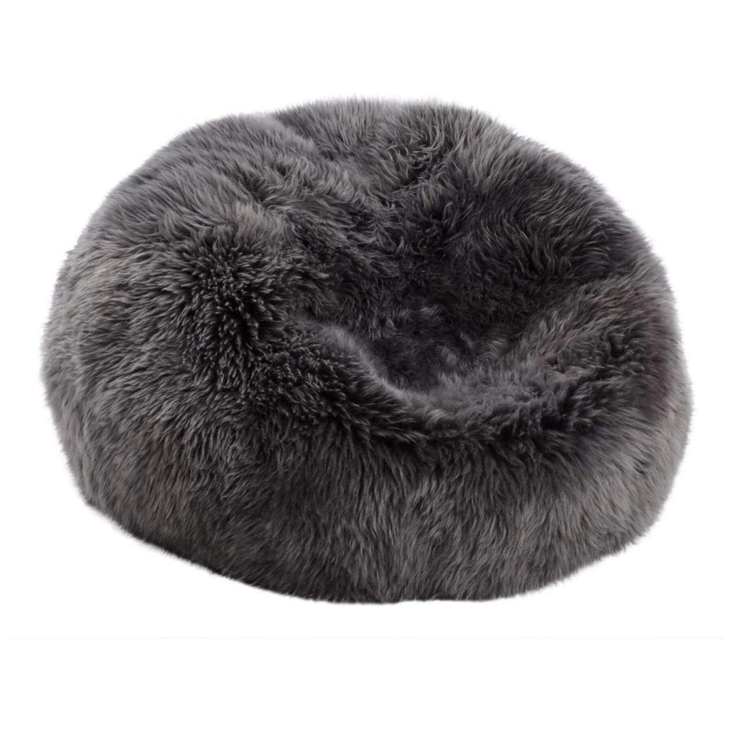 Natures Collection Bean Bag, New Zealand Sheepskin, LW, Steel