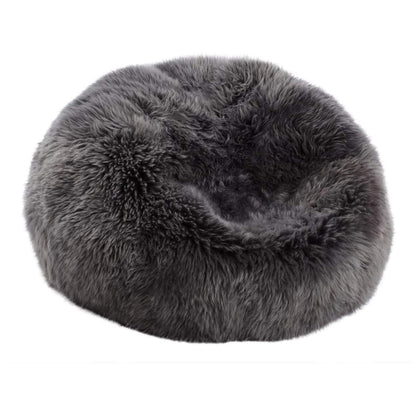 Natures Collection Bean Bag, New Zealand Sheepskin, LW, Steel