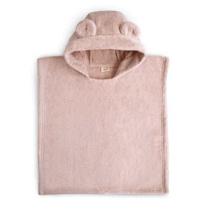 Mushie Bear Poncho Towel Blush