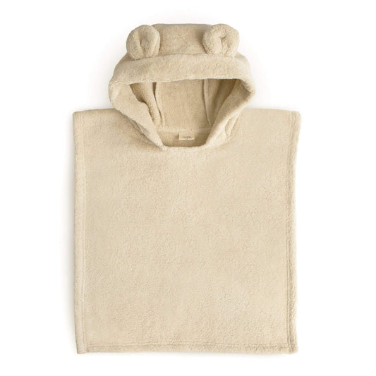 Mushie Bear Poncho Towel Fog