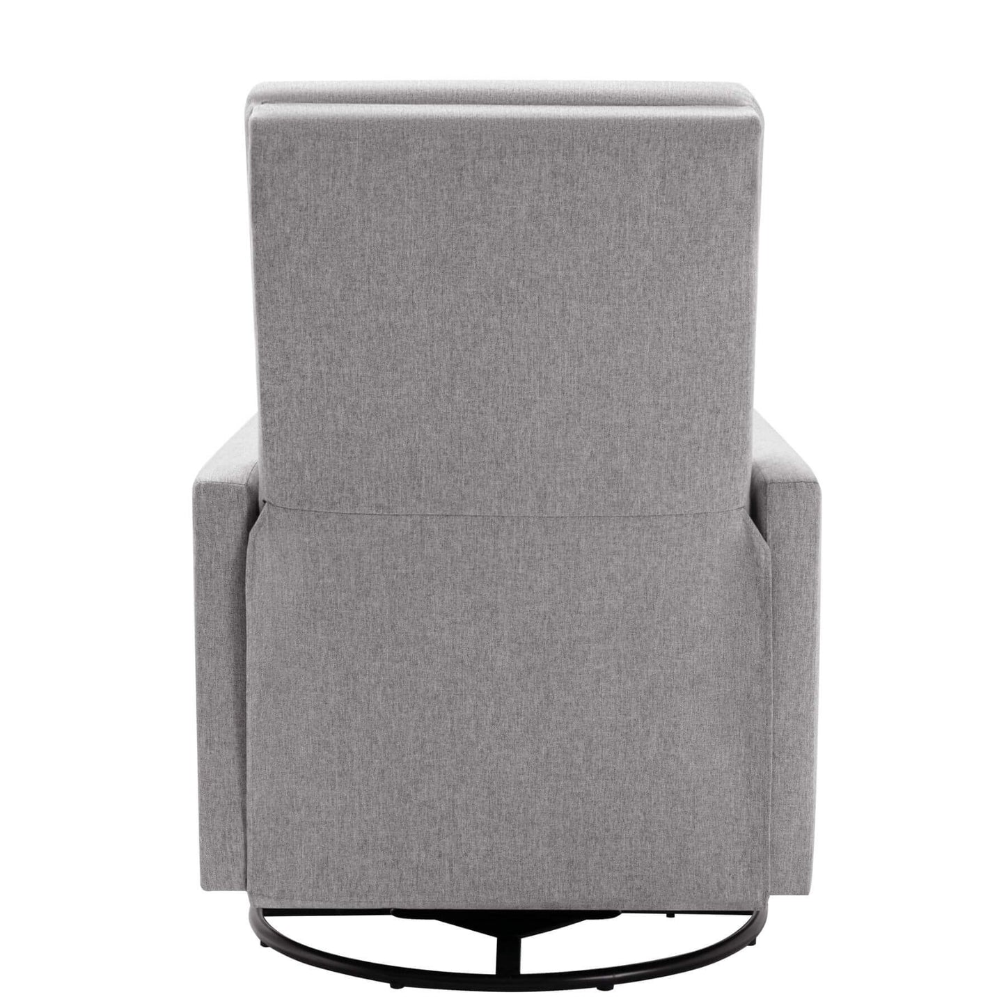 Gray recliner chair on a white background