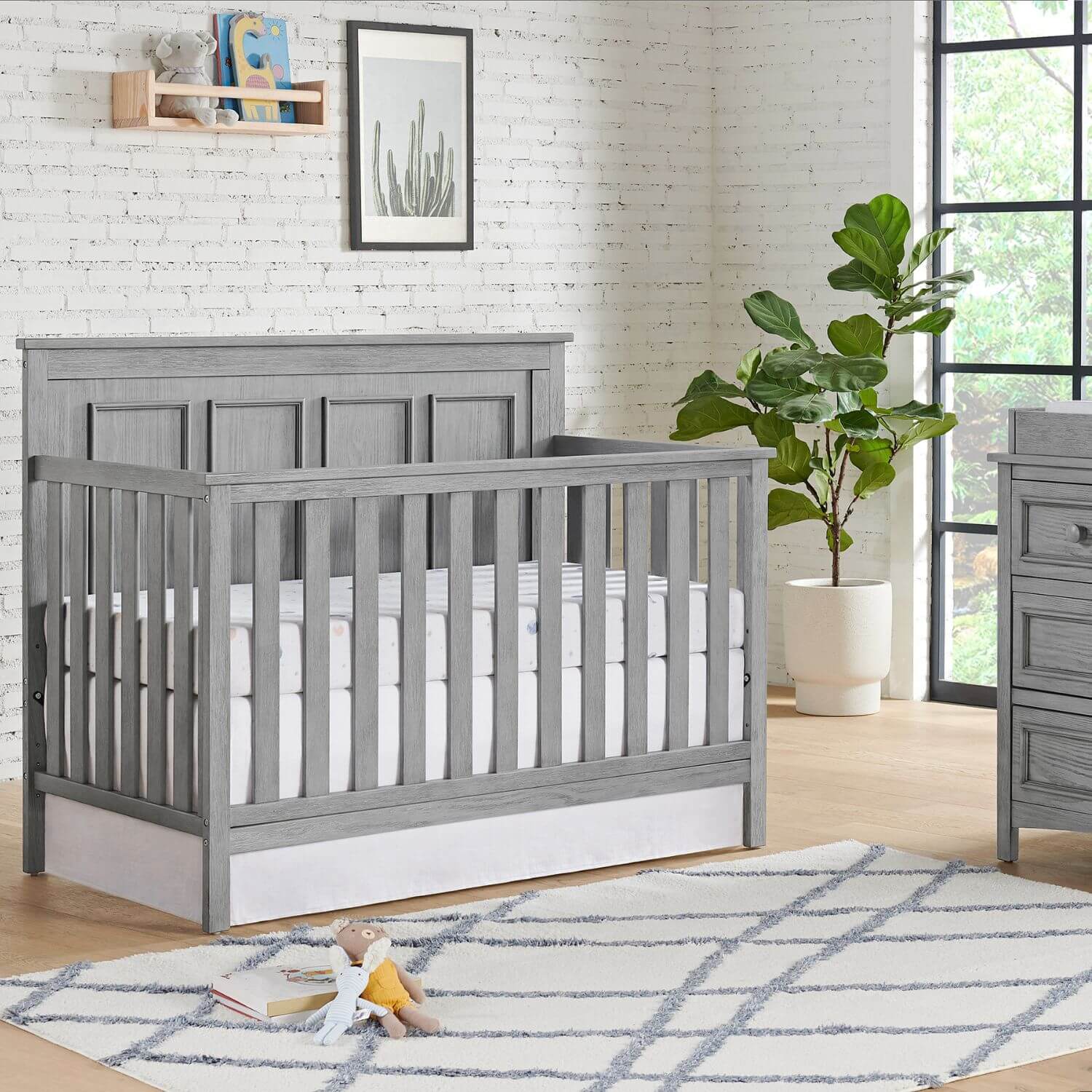 Oxford Baby Bennett Full Bed Conversion Kit | Rustic Gray