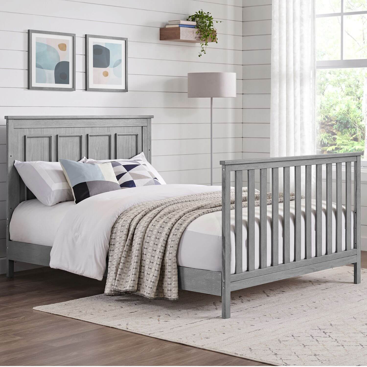 Oxford Baby Bennett Full Bed Conversion Kit | Rustic Gray