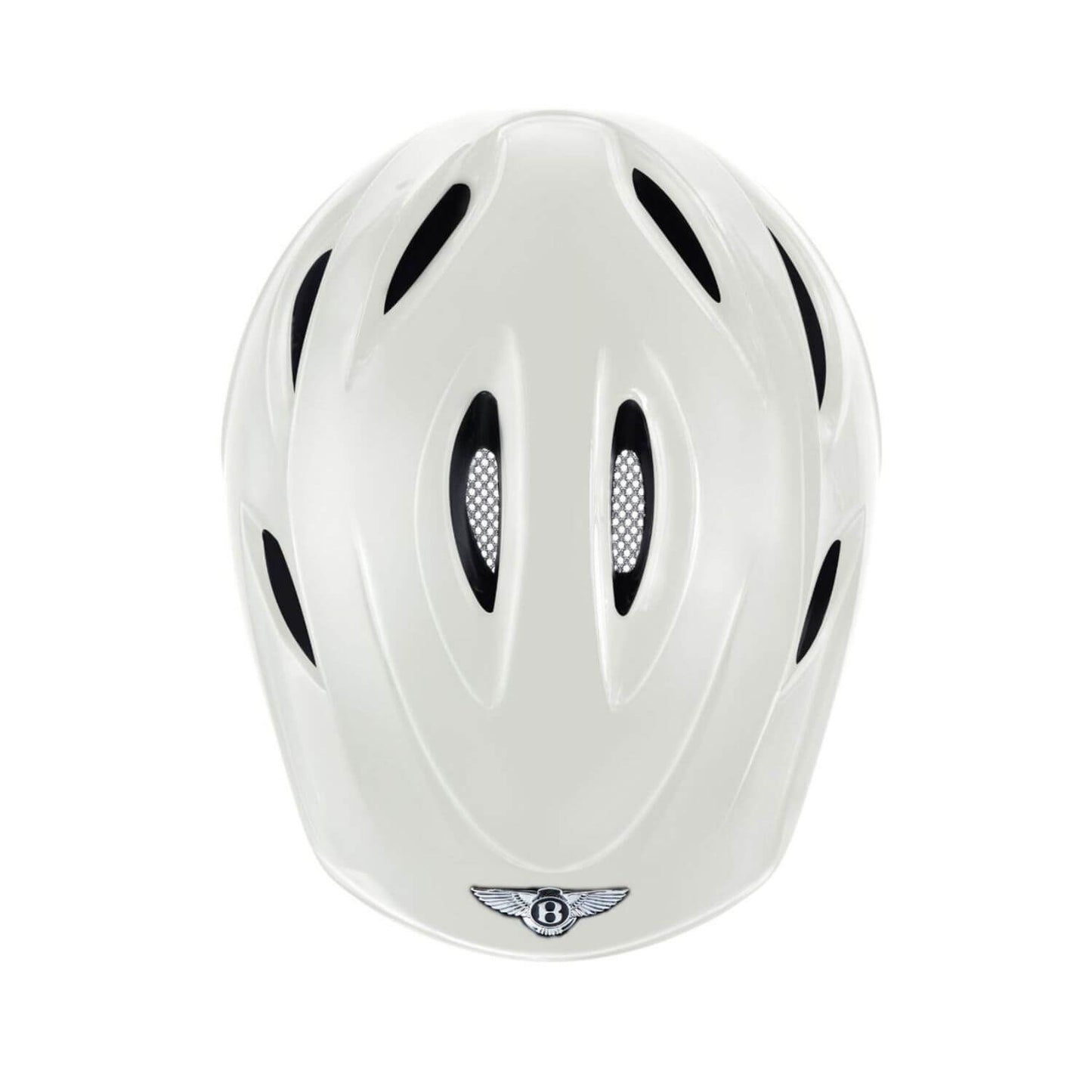 Top View of Bentley Helmet Glacier White