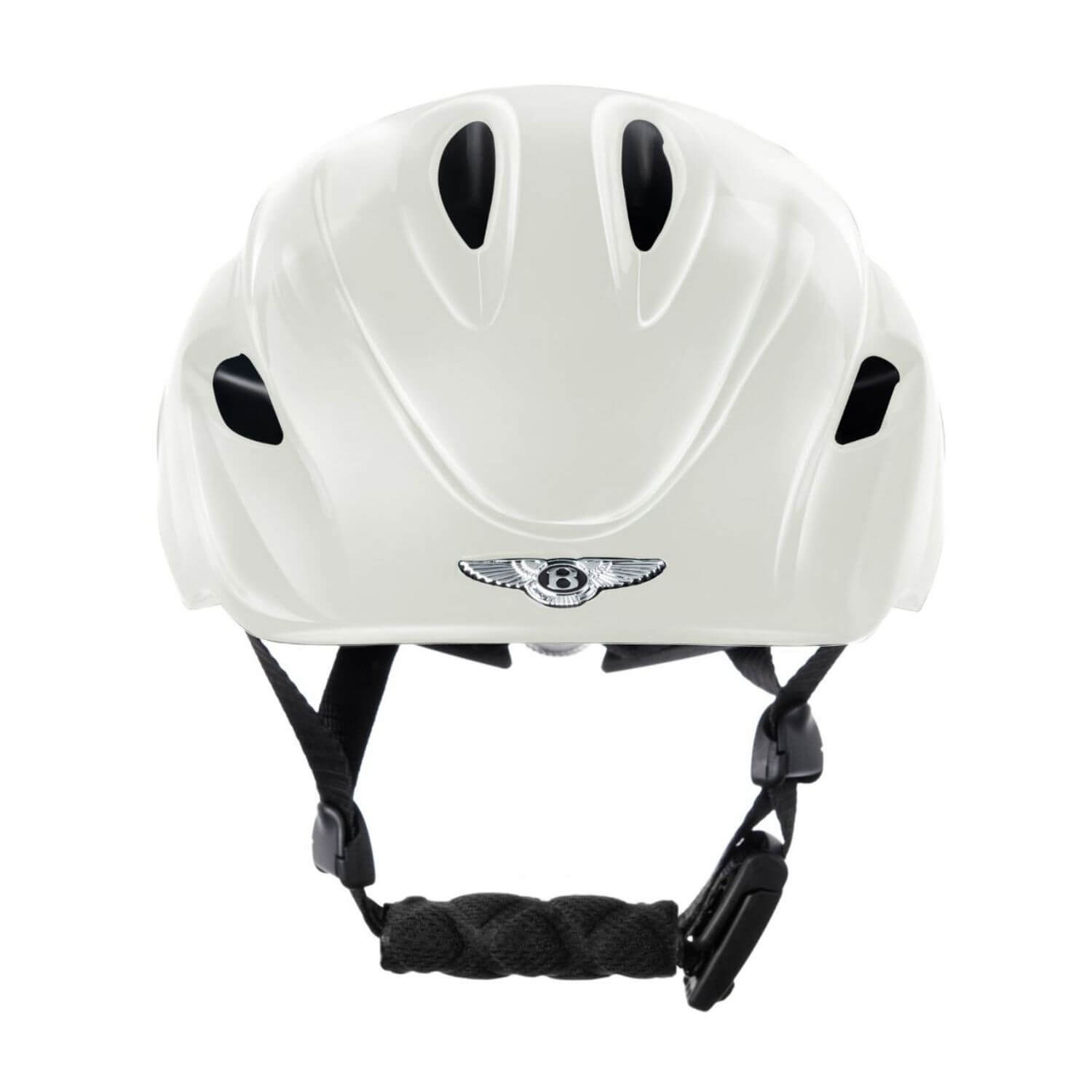 Front View of Bentley Helmet Glacier White