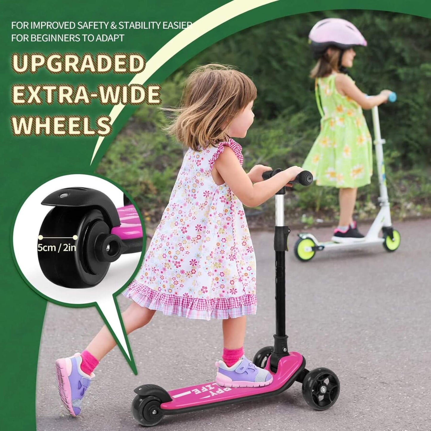 Besrey Toddler 3-Wheel Scooter - Feature