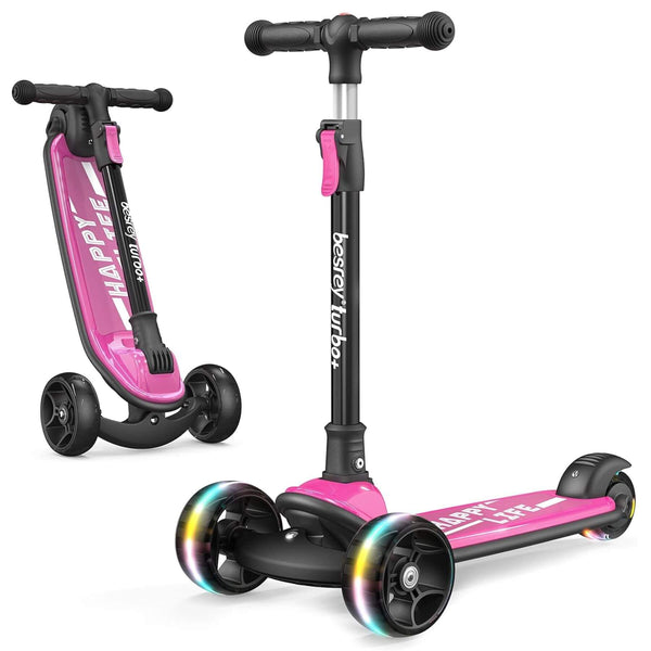 Besrey Toddler 3-Wheel Scooter Pink