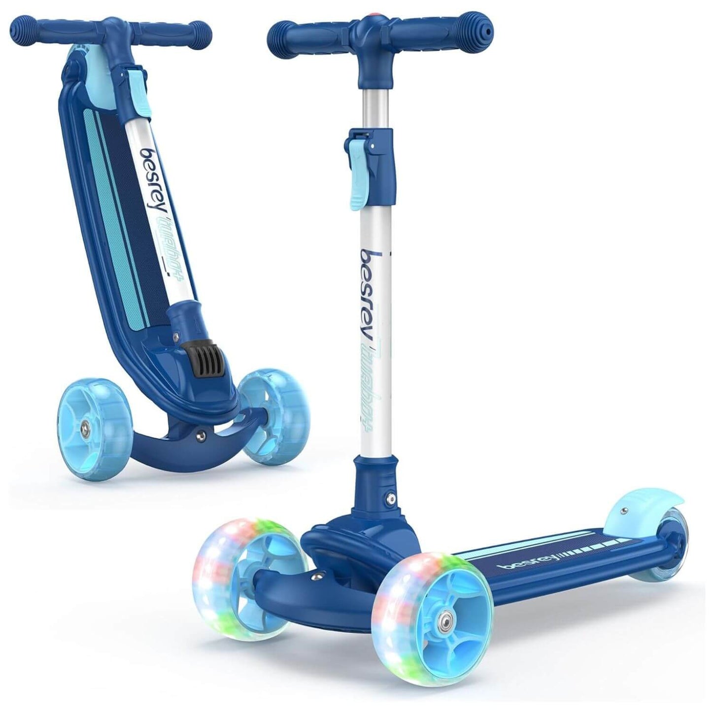 Besrey Toddler 3-Wheel Scooter Light Blue