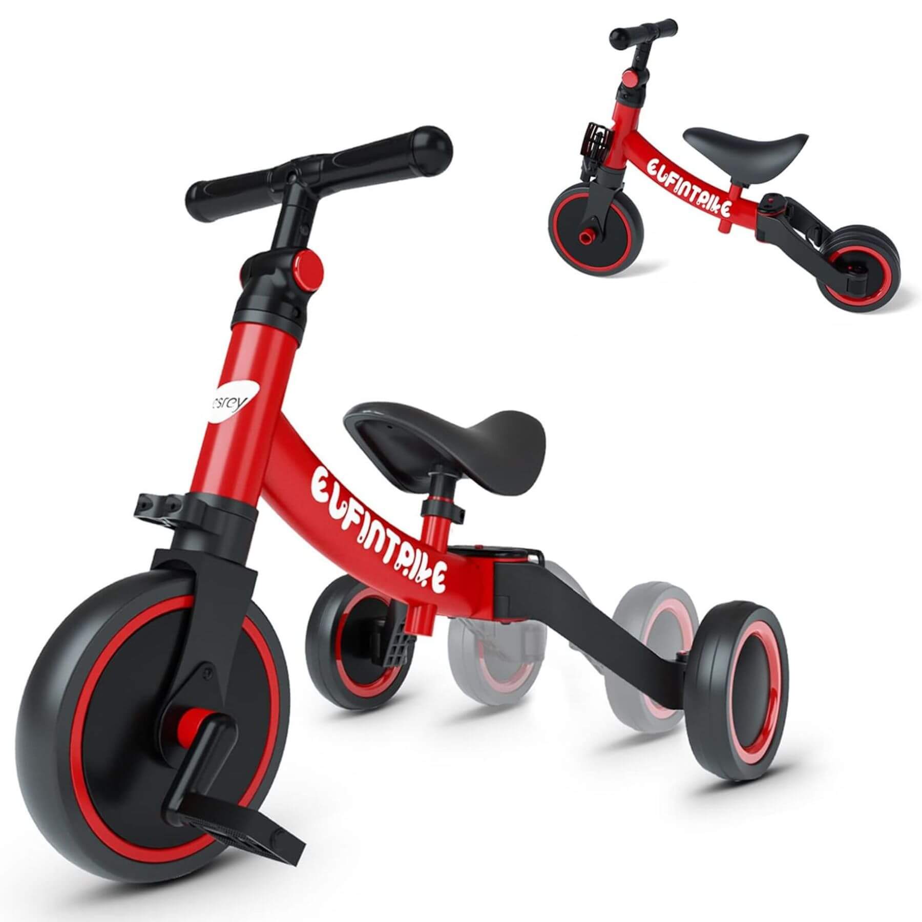 Besrey Toddler 5-in-1 Tricycle Red