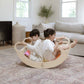 Two Kids Playing on Bunny Hopkins Climbing Arch