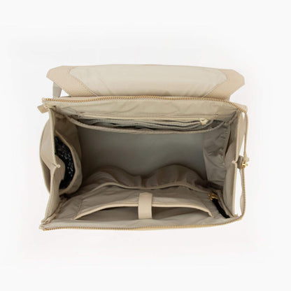 Freshly Picked Birch Classic Diaper Bag II with open interior