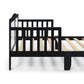 Detail of Birdie Toddler Bed Black/White