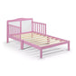 Birdie Toddler Bed Dark Pink/White