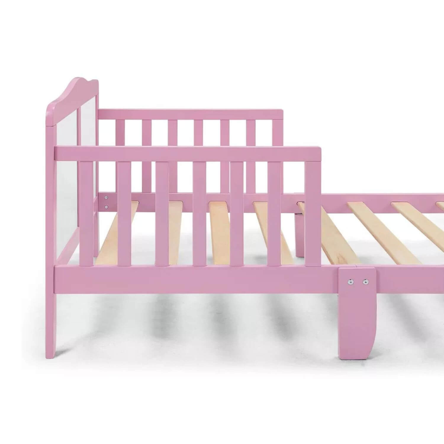 Detail of Birdie Toddler Bed Dark Pink/White