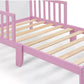 Detail of Birdie Toddler Bed Dark Pink/White