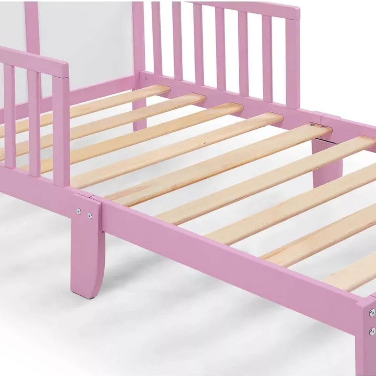 Detail of Birdie Toddler Bed Dark Pink/White