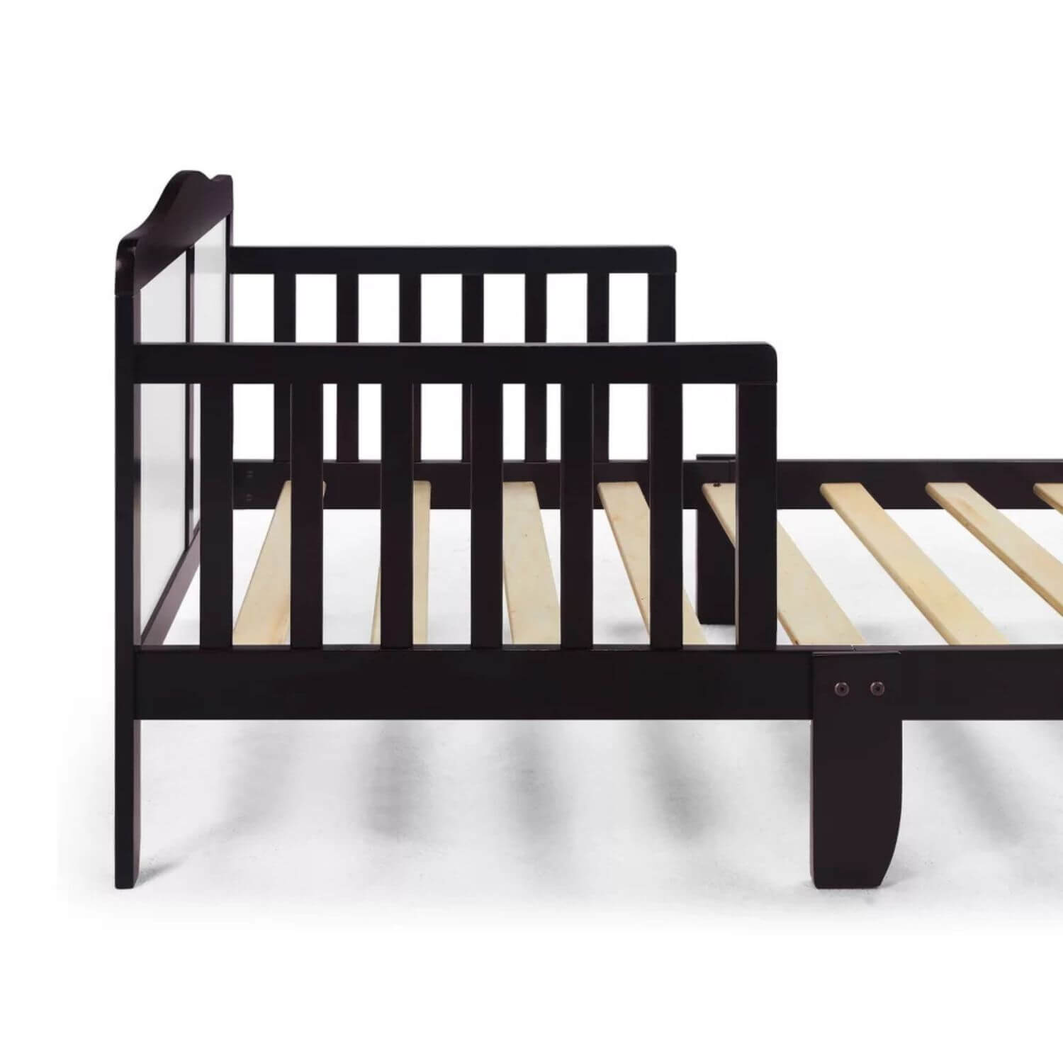 Detail of Birdie Toddler Bed Espresso/White