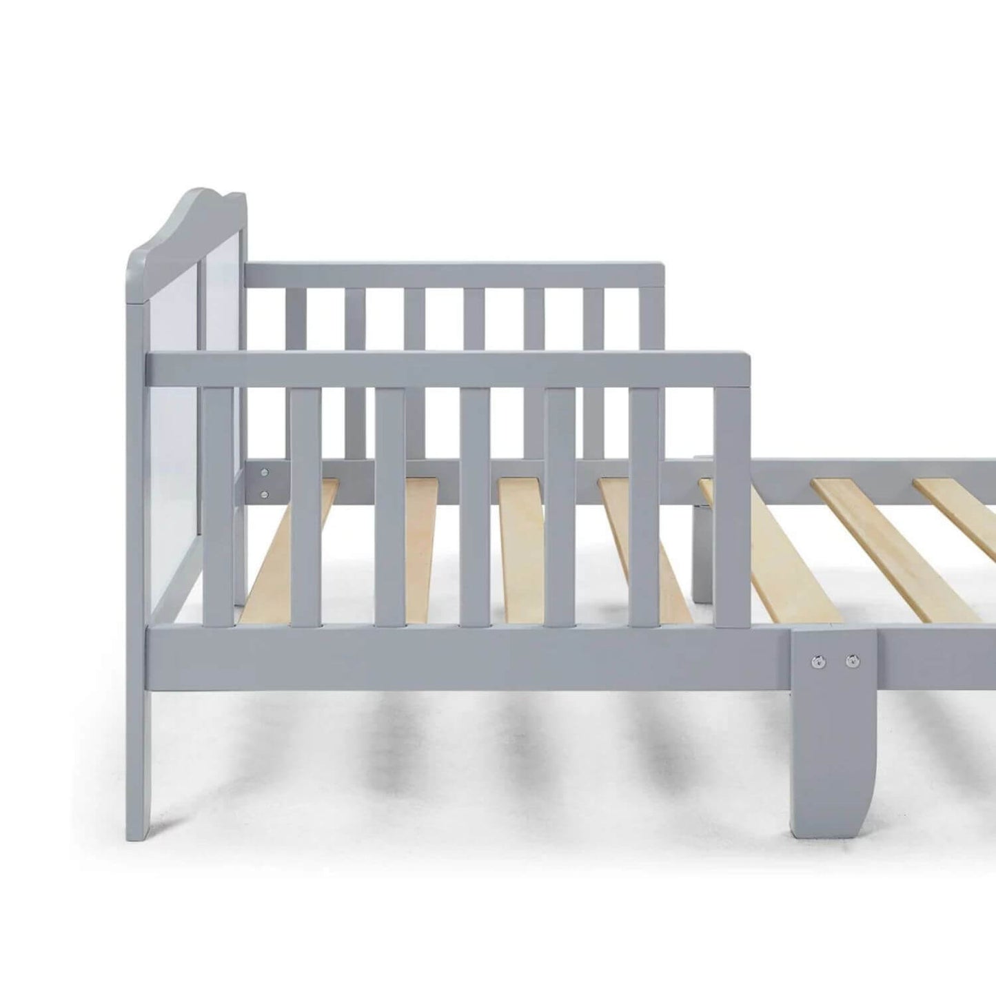 Detail of Birdie Toddler Bed Light Gray/White