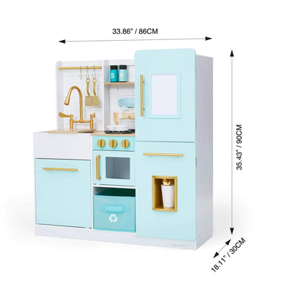 Teamson Kids Biscay Delight Classic Play Kitchen Mint