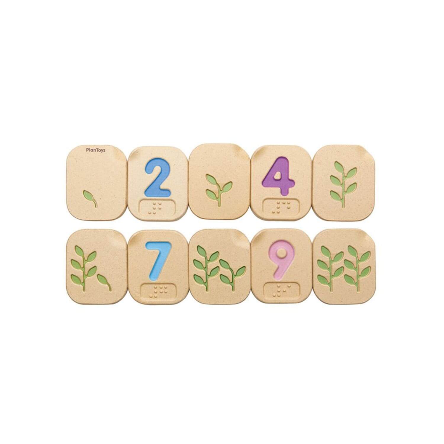 PlanToys Braille Numbers 1-10