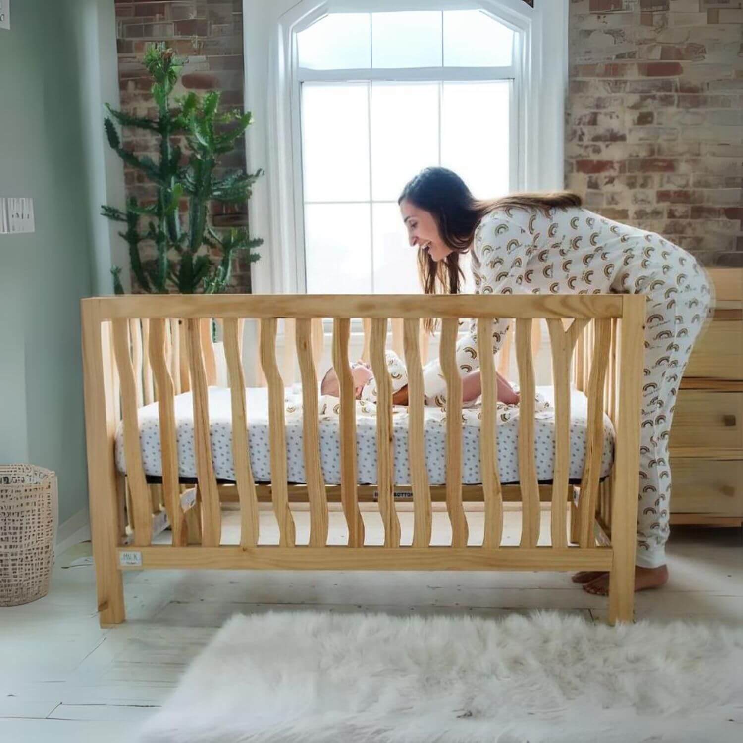 Milk Street Branch 4-in-1 Convertible Crib Natural - Lifestyle