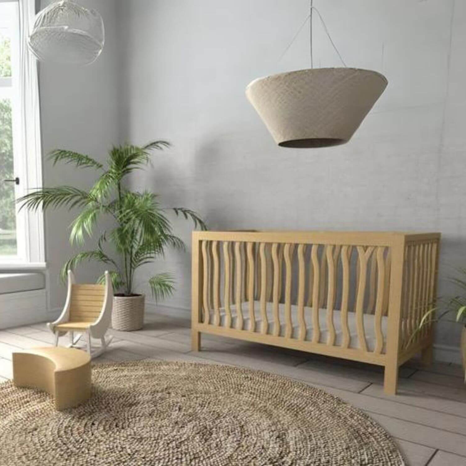 Milk Street Branch 4-in-1 Convertible Crib Natural - Lifestyle