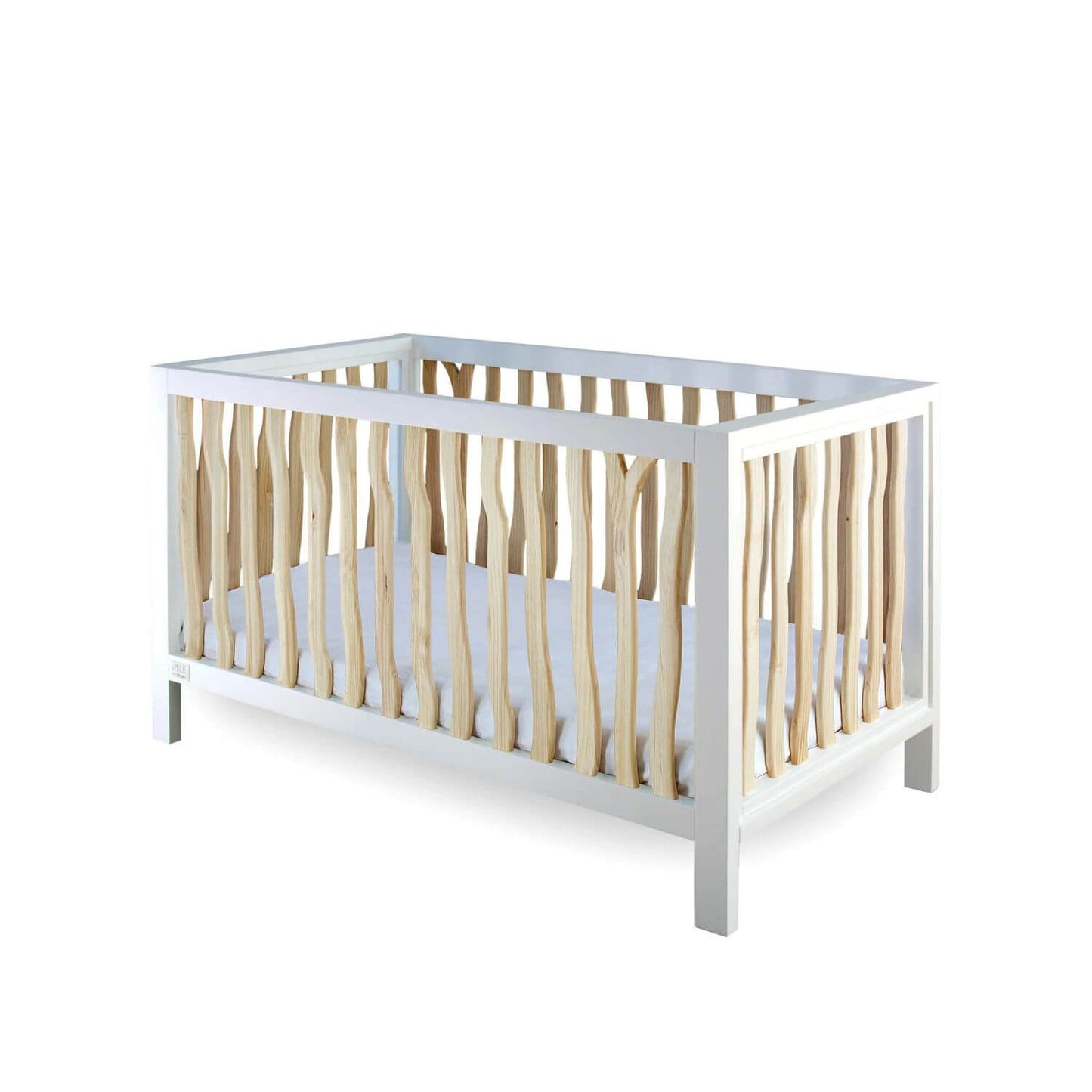 Milk Street Branch 4-in-1 Convertible Crib Natural with Snow