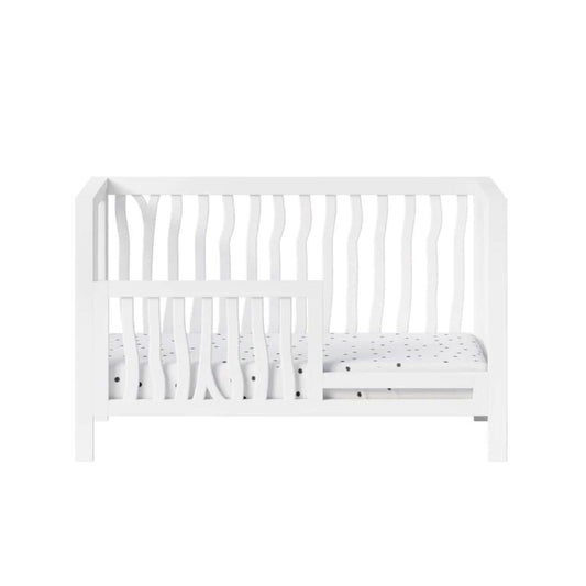 Milk Street Branch 4-in-1 Convertible Crib Snow - Converted to a Toddler Bed