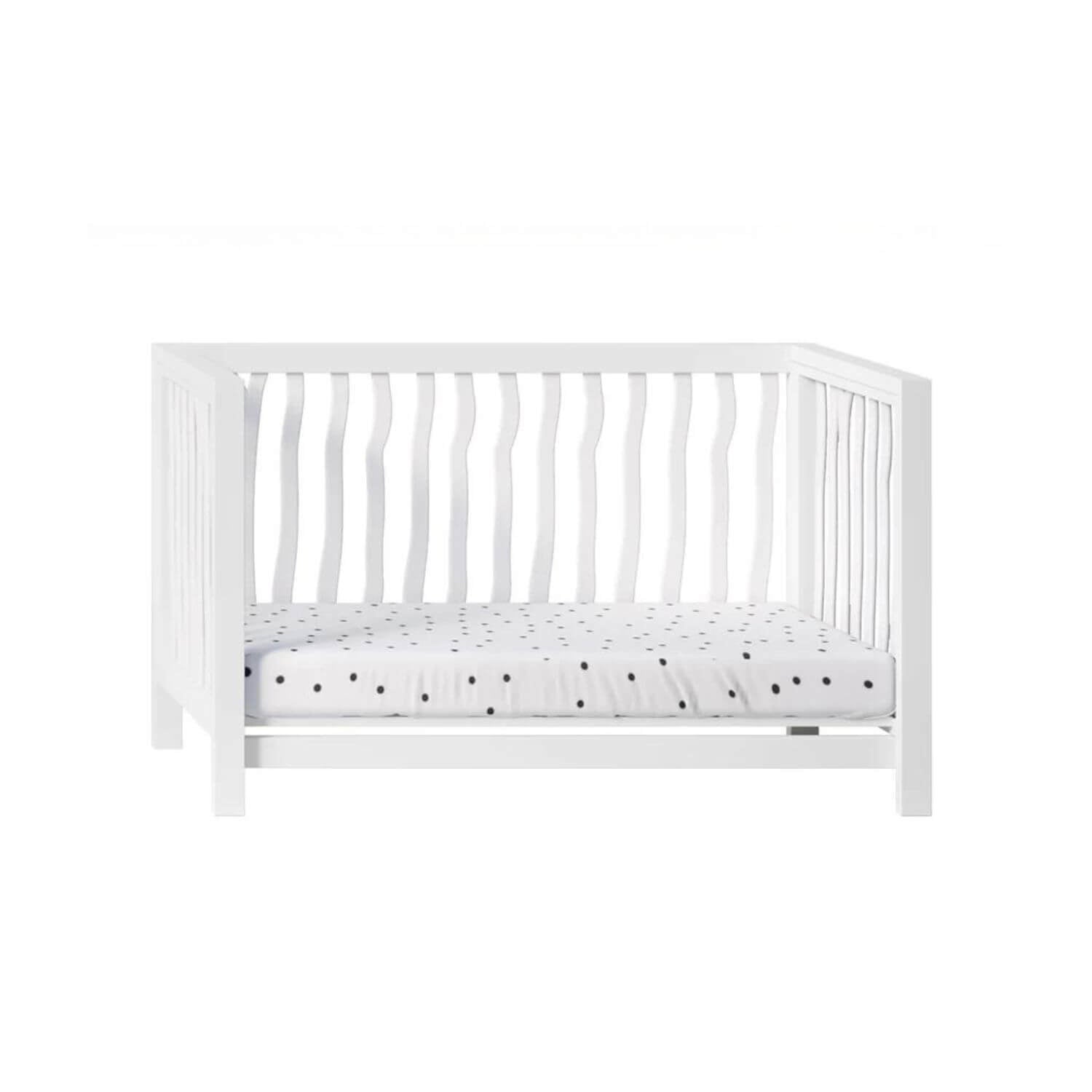 Milk Street Branch 4-in-1 Convertible Crib Snow - Converted to a Daybed