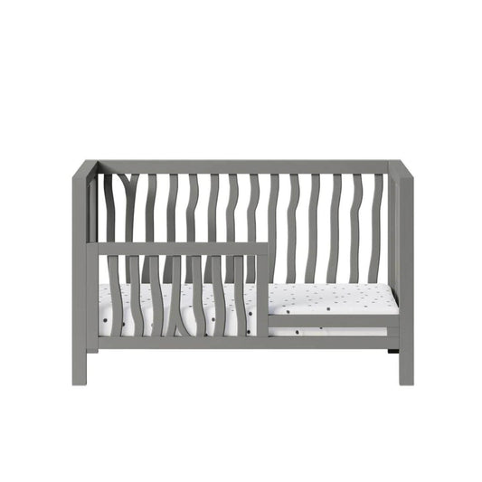 Milk Street Branch 4-in-1 Convertible Crib Stone Grey - Converted to a Toddler Bed