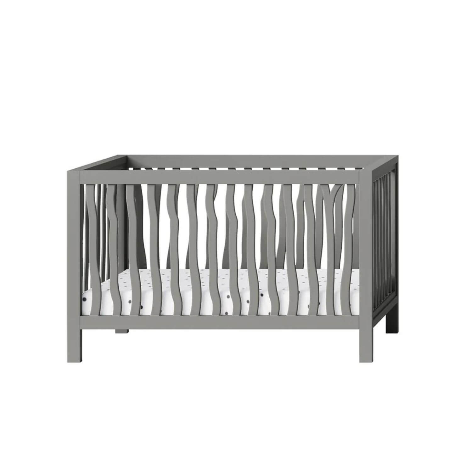 Milk Street Branch 4-in-1 Convertible Crib Stone Grey