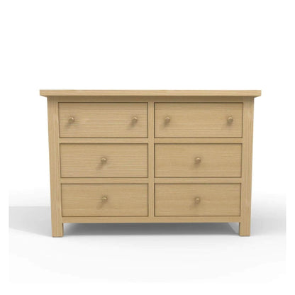 Milk Street Branch 6 Drawer Double Dresser Natural