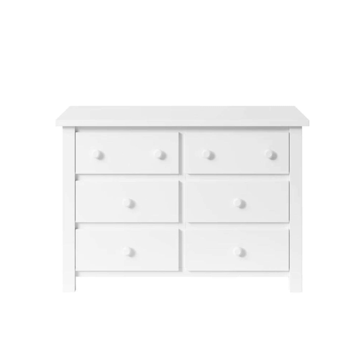 Milk Street Branch 6 Drawer Double Dresser Snow