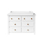 Milk Street Branch 6 Drawer Double Dresser Snow