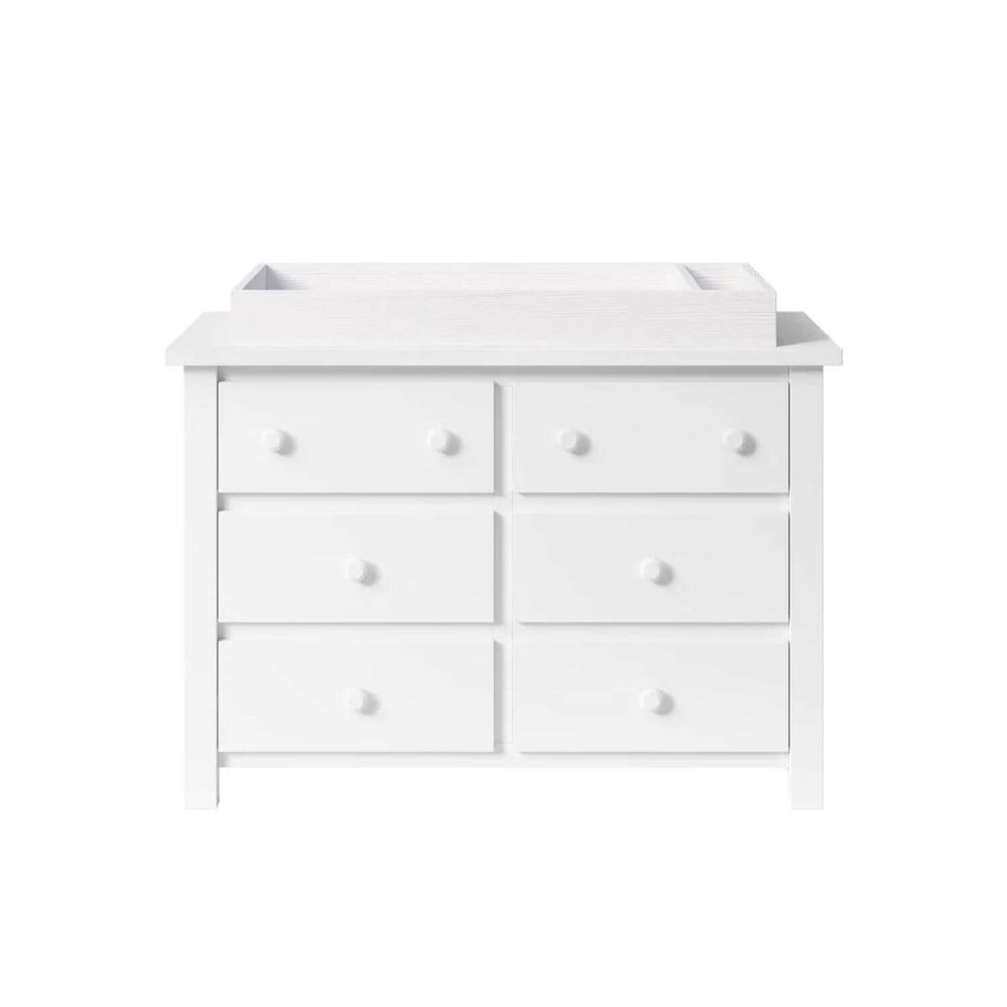 Milk Street Branch 6 Drawer Double Dresser Snow