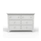 Milk Street Branch 6 Drawer Double Dresser Snow