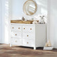 Milk Street Branch 6 Drawer Double Dresser Snow - Lifestyle