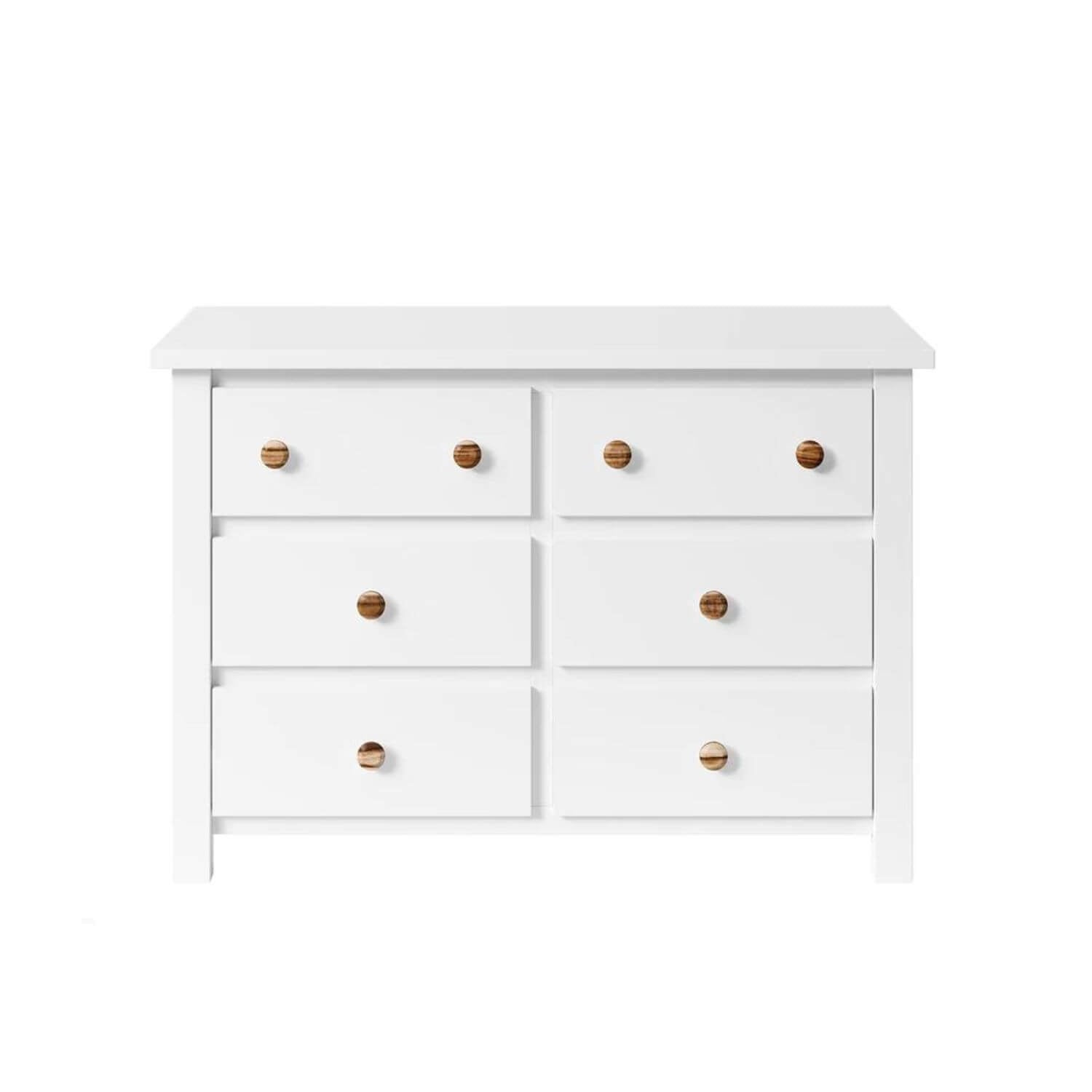 Milk Street Branch 6 Drawer Double Dresser Snow