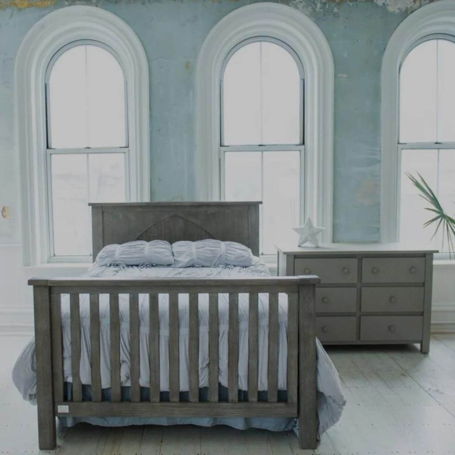 Milk Street Branch 6 Drawer Double Dresser Stone Grey - Lifestyle