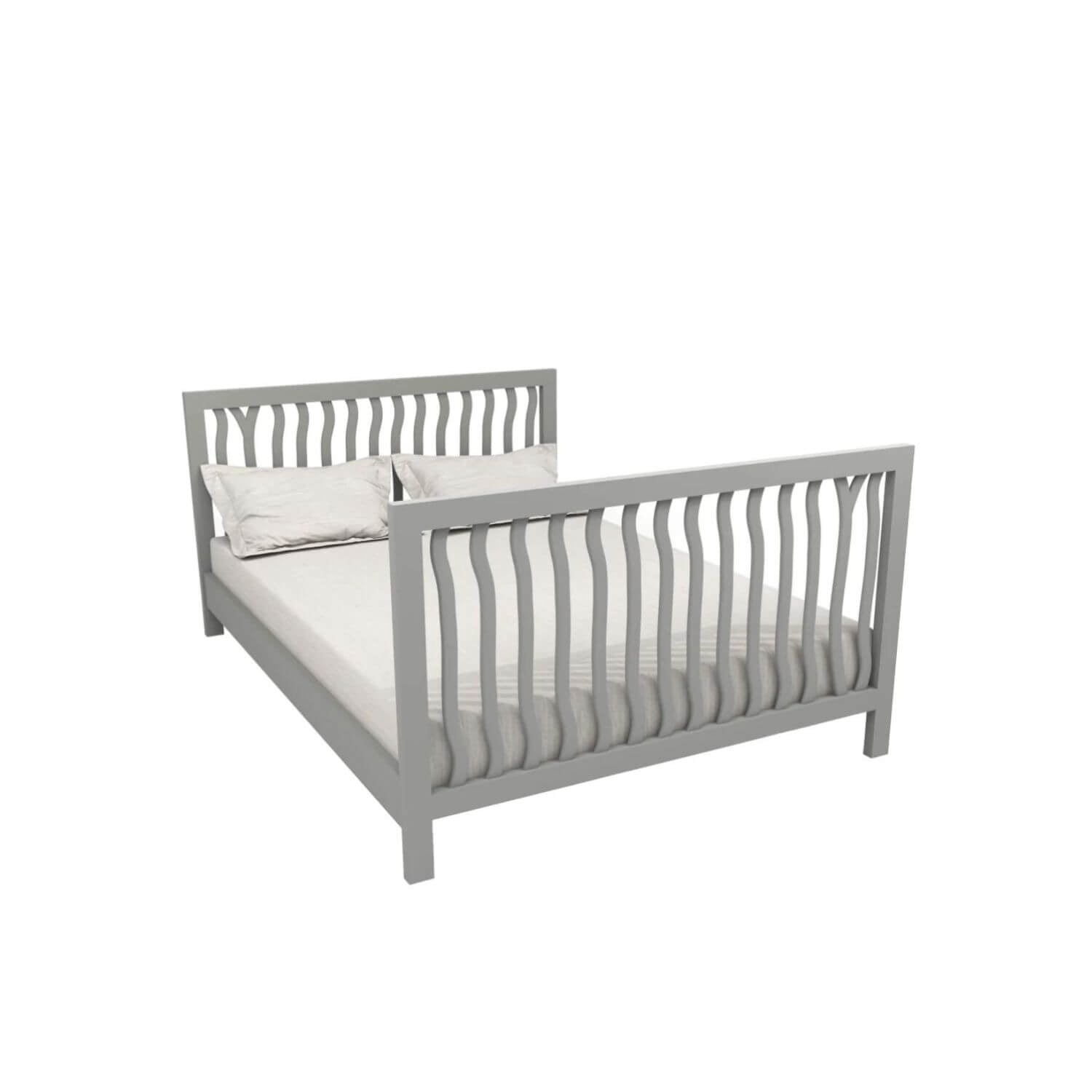 Milk Street Branch Full Bed Conversion Kit Stone Grey