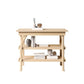 Milk Street Branch Open Shelf Changer Table Natural