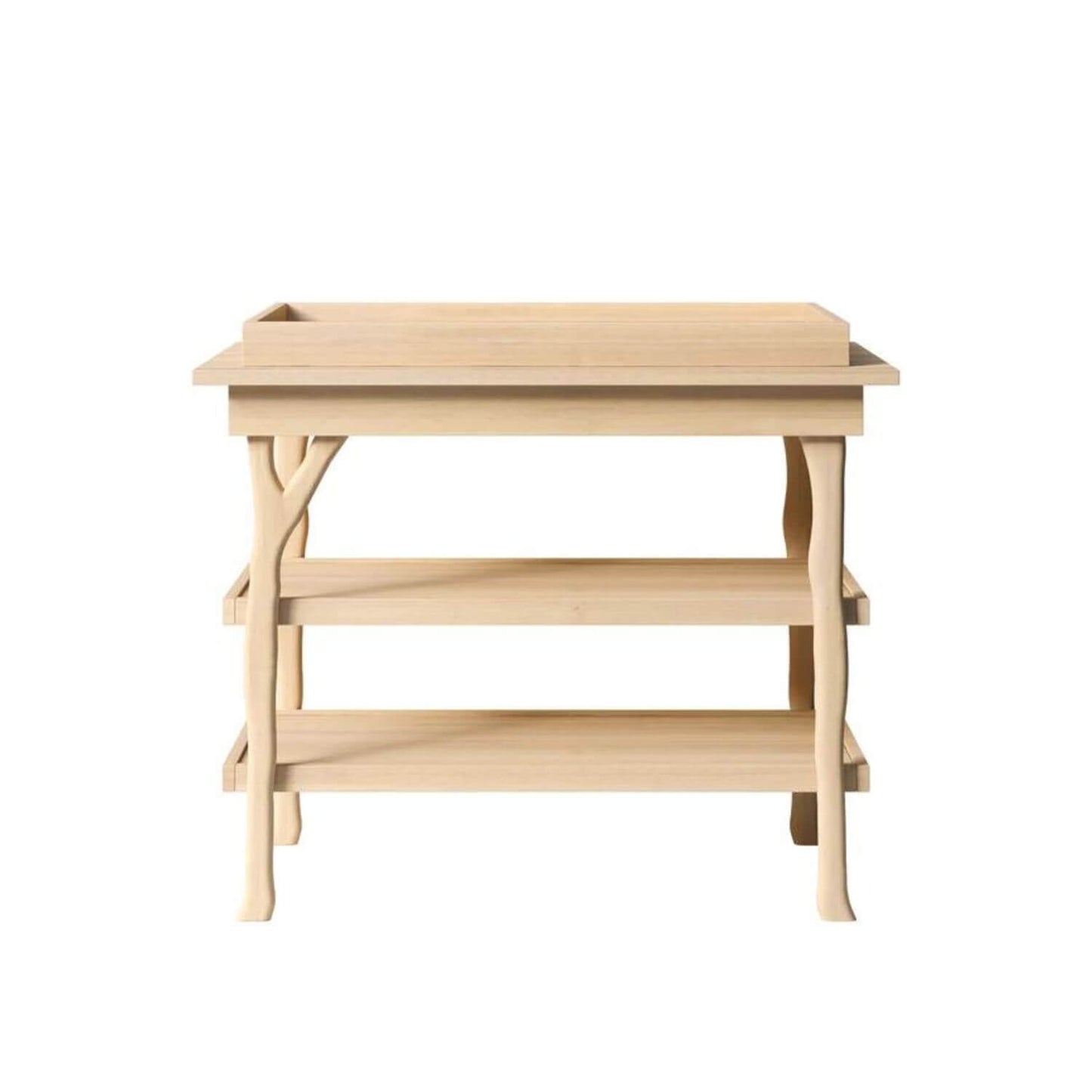 Milk Street Branch Open Shelf Changer Table Natural