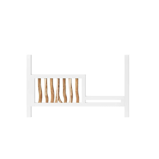 Milk Street Baby Branch Toddler Bed Conversion Kit Acacia with Snow