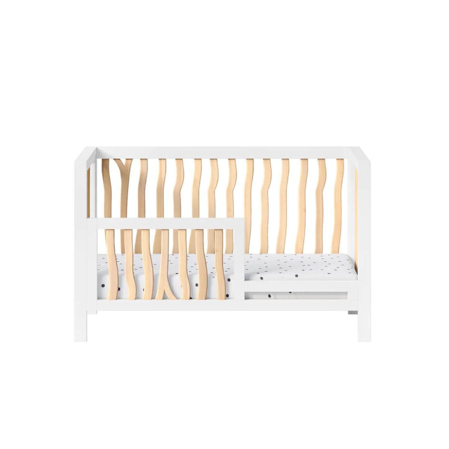 Milk Street Baby Branch Toddler Bed Conversion Kit Natural with Snow