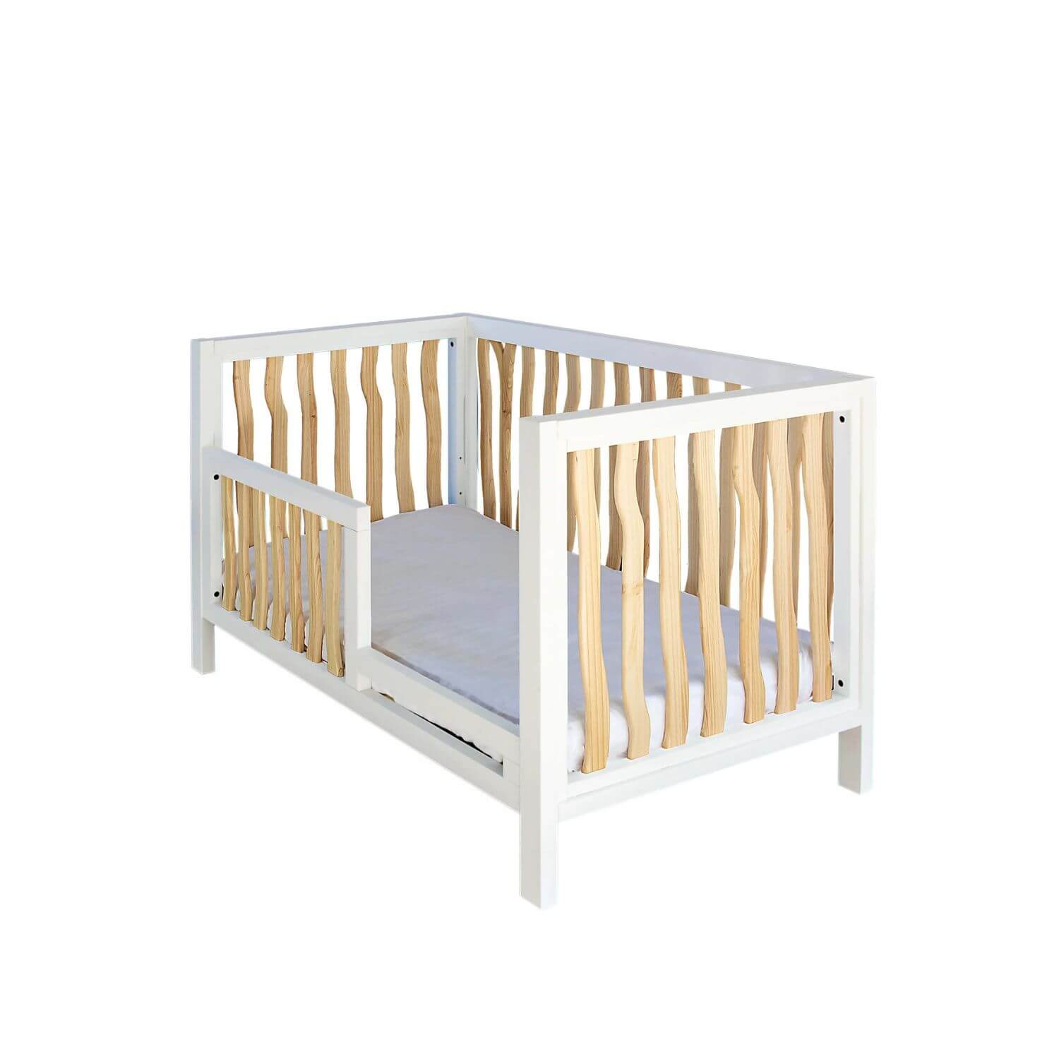 Milk Street Baby Branch Toddler Bed Conversion Kit Natural with Snow