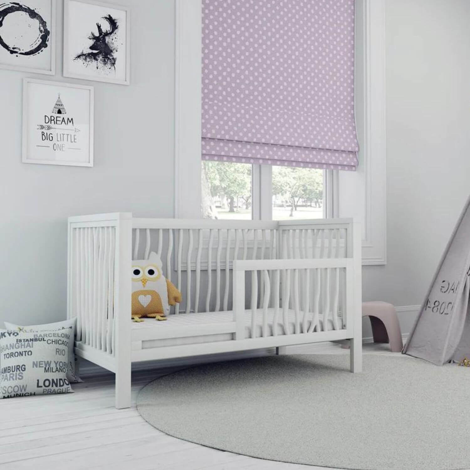 Milk Street Baby Branch Toddler Bed Conversion Kit Snow - Lifestyle